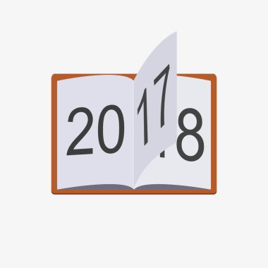 Kırmızı kaplı kitap çırpınan sayfalar ile açılır.