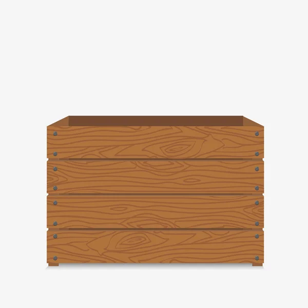 Vieille boîte en bois — Image vectorielle