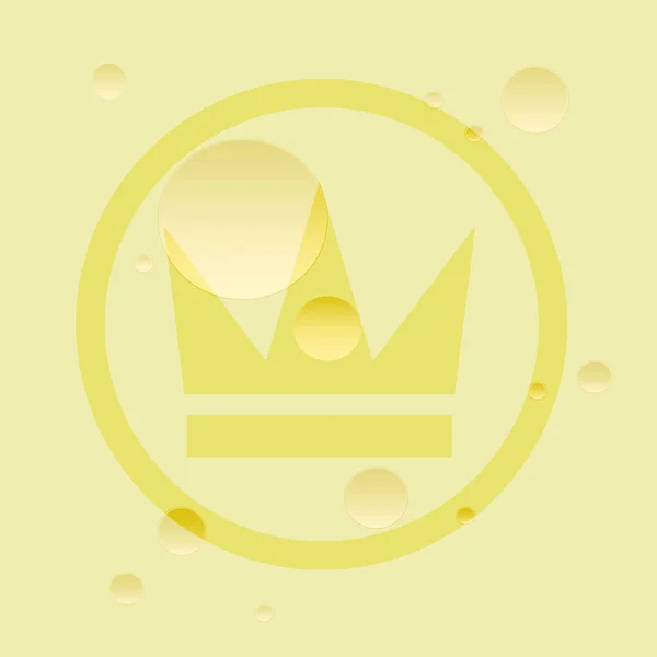 金色的王冠的奶酪 — 图库矢量图片