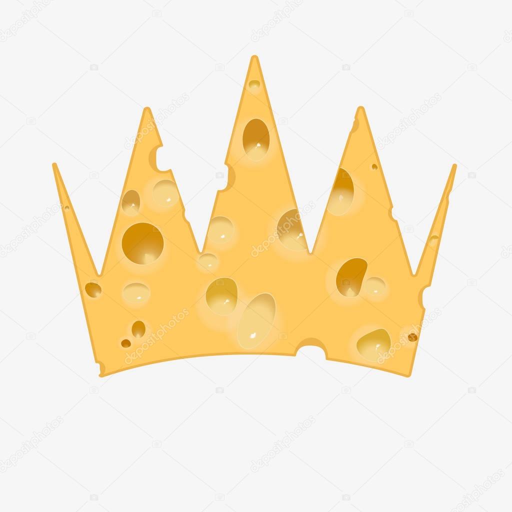 Golden crown of cheese