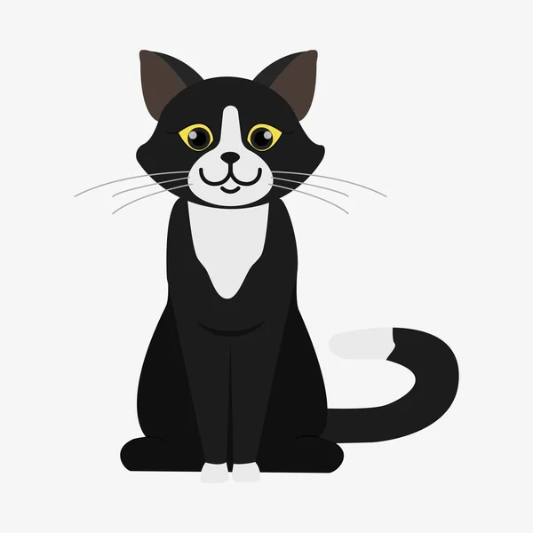 Ilustración del vector gato — Vector de stock