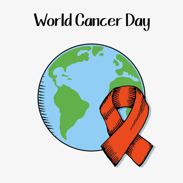 Всесвітній день раку — стоковий вектор
