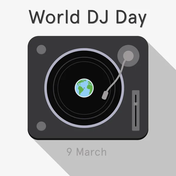 World DJ day — Stock Vector