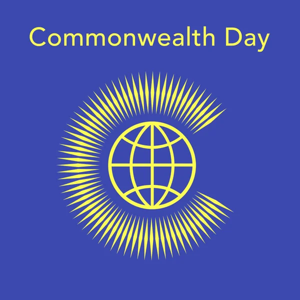 Vettore del giorno del Commonwealth — Vettoriale Stock