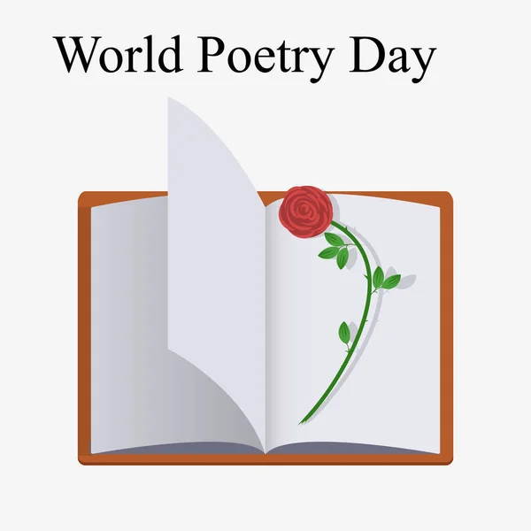Giornata mondiale della poesia — Vettoriale Stock