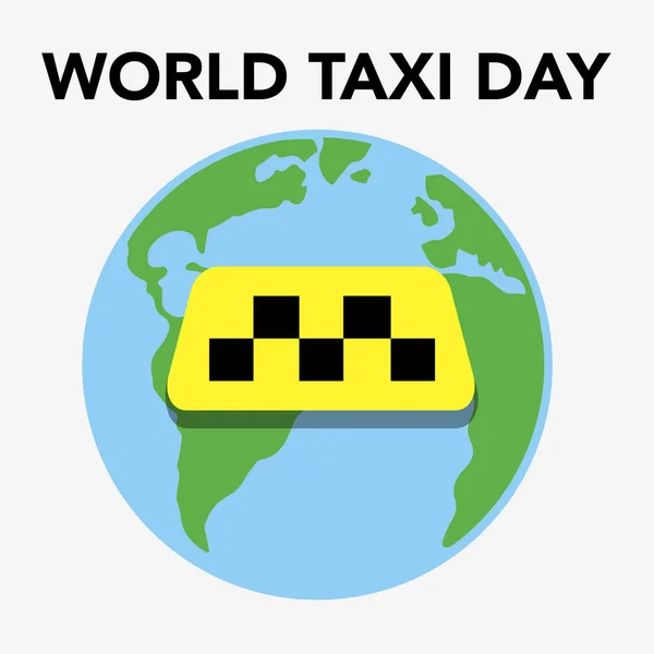 Vettore giorno taxi — Vettoriale Stock