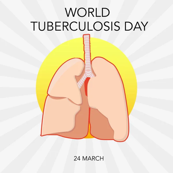 Всесвітній день туберкульозу — стоковий вектор