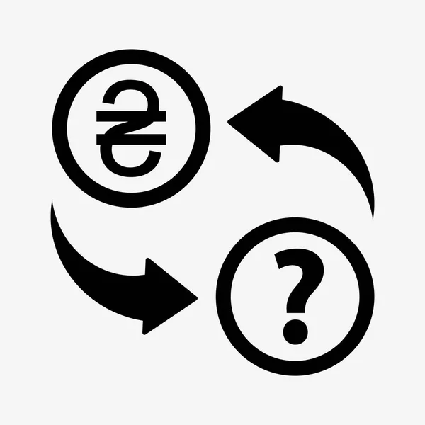 Ícone de conversão de dinheiro — Vetor de Stock