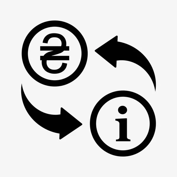 Icono de conversión de dinero — Vector de stock