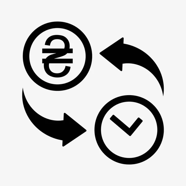 Icono de conversión de dinero — Vector de stock