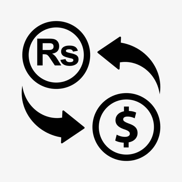 Icono de conversión de dinero — Vector de stock