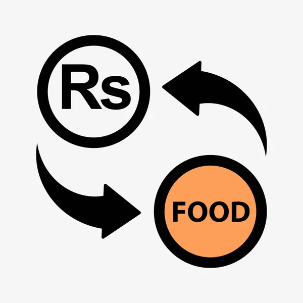 Icono de conversión de dinero — Vector de stock