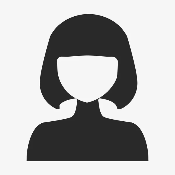 Weibliches Avatar-Profilbild — Stockvektor