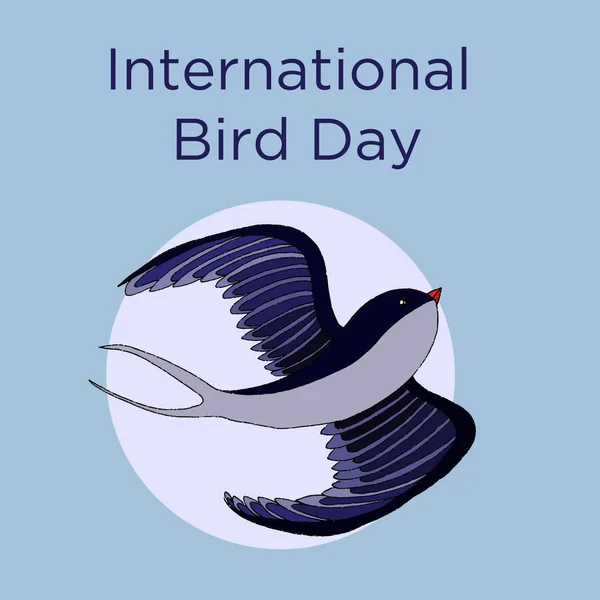 Illustrazione vettoriale della Giornata nazionale degli uccelli . — Vettoriale Stock
