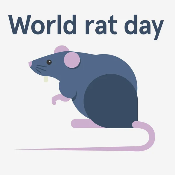 Rat day illustration — Stock Vector