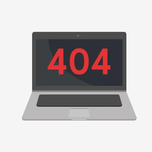 404 fout. Pagina niet gevonden. Vectorillustratie. — Stockvector
