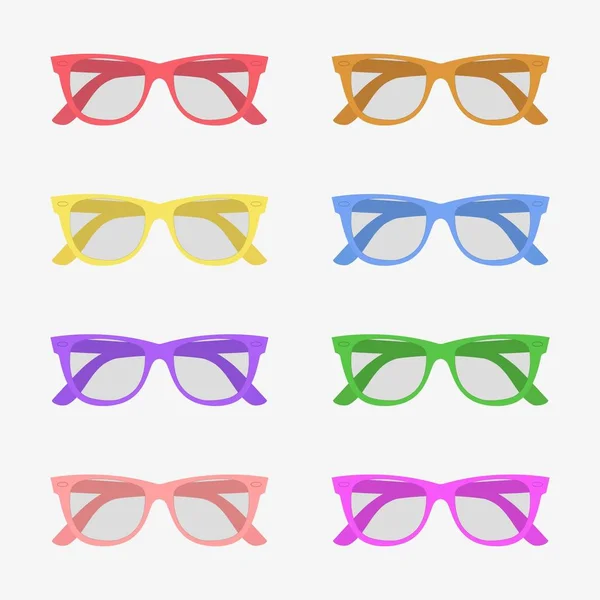 Zbiór różnych okulary — Wektor stockowy
