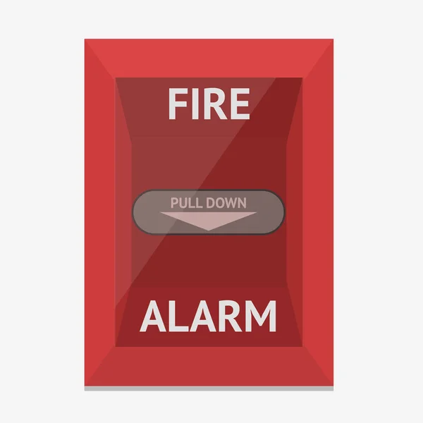 Ilustración alarma de incendio — Vector de stock