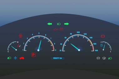 Araba Pano illüstrasyon