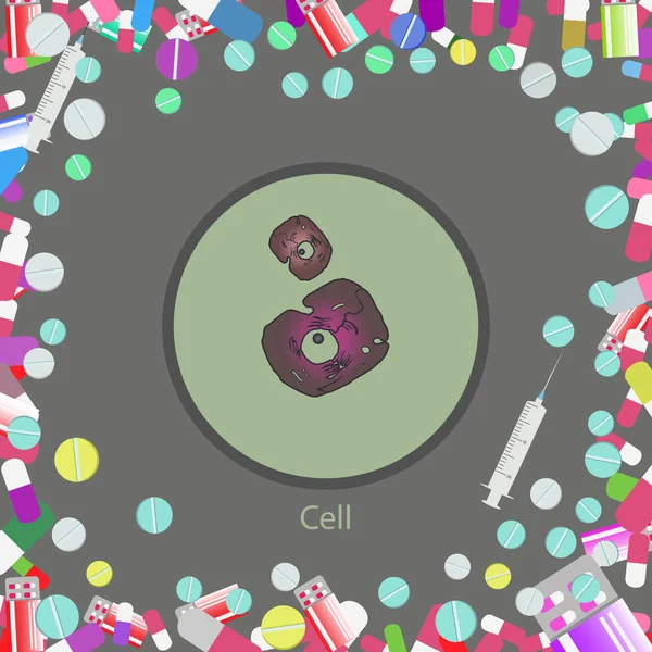 Αφηρημένες ιατρικές κυττάρων — Διανυσματικό Αρχείο
