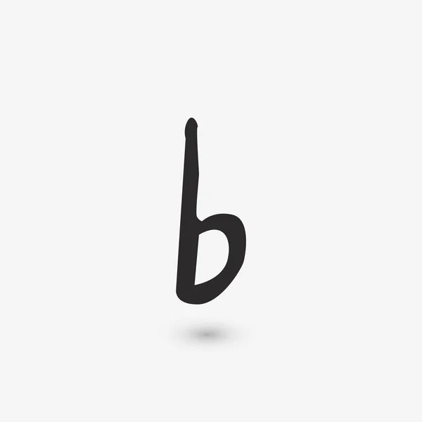 Bemol Symbol. einfach — Stockvektor
