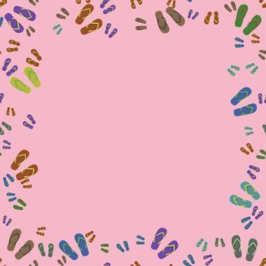 Plaj terlikleri çerçeve