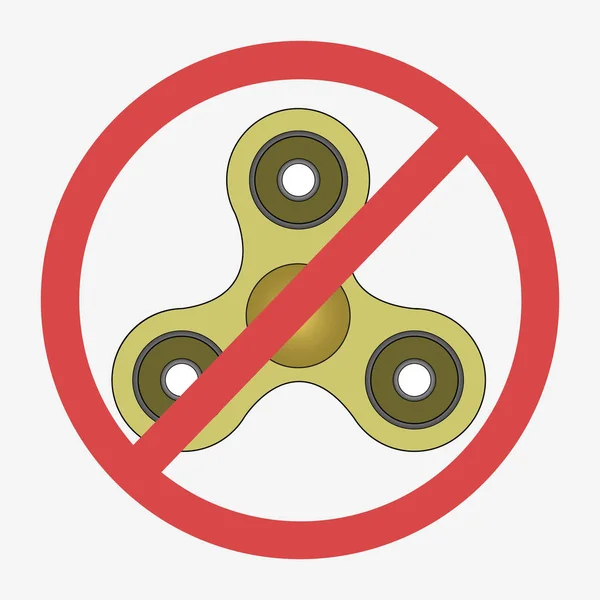 Hand spinner. Zenuwachtig speelgoed — Stockvector