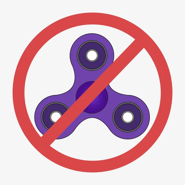 Hand spinner. Zenuwachtig speelgoed — Stockvector