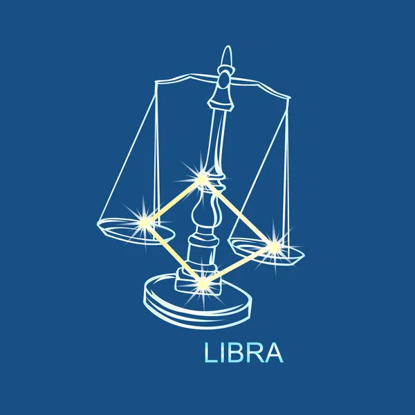 Signo del zodíaco LIbra Gráficos vectoriales