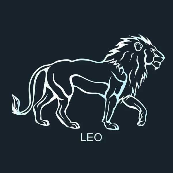 Constelación de Leo Zodiac Ilustraciones de stock libres de derechos
