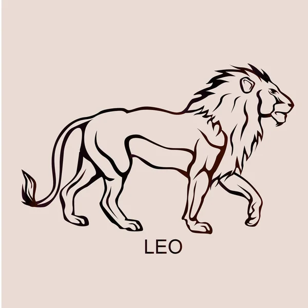 Constelación de Leo Zodiac Gráficos vectoriales