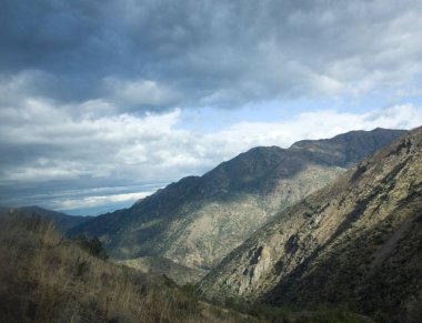  Şili'deki Andes dağ sistemi