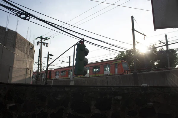 Luogo Urbano Che Accoglie Metropolitana Città Del Messico Sulla Sua — Foto Stock