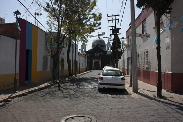 Keien Straten Waar Burgers Van Mexico Stad Leven Assumptie Beschouwd — Stockfoto