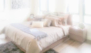 Odak modern iç yatak odası arka plan bulanıklık
