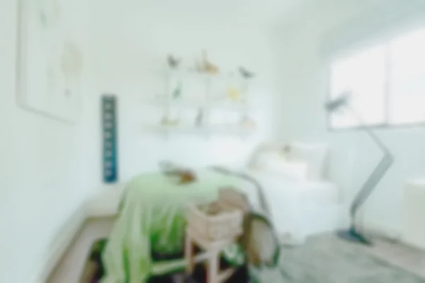 Defocus Hintergrund Schlafzimmer in lebendigen Stil Dekoration — Stockfoto