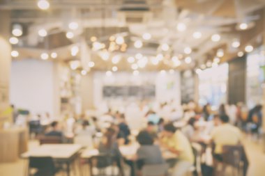 Arka plan Restoran ile vintage tarzı etkisi bokeh çok bulanık