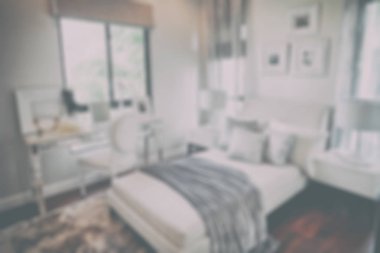 Klasik tarzı iç yatak odası arka plan bulanıklık 