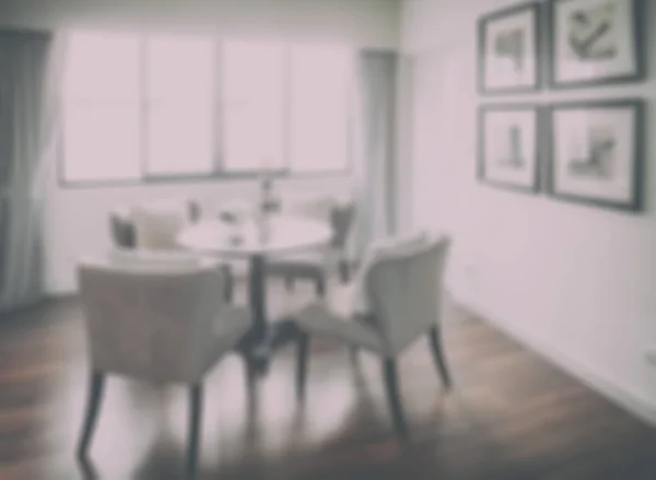 Defocus tavolo da pranzo in sala da pranzo — Foto Stock