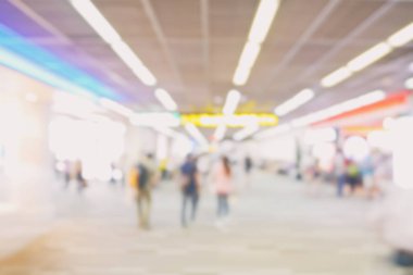 Yürüyüş yolu boarding Gate havaalanında bulanıklık