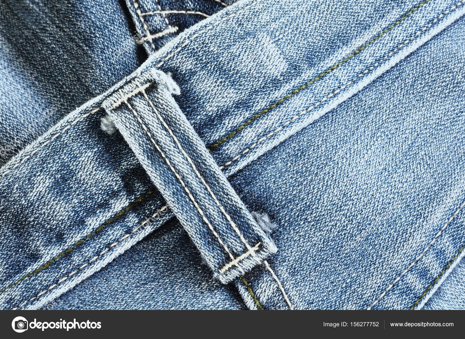 Close up detail of belt loops on denim jeans texture Stock Photo by  ©WorldWide_Stock 156277752