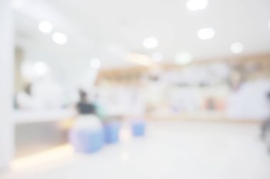 Bulanıklık güzel lüks hastane ve klinik iç arka planı için