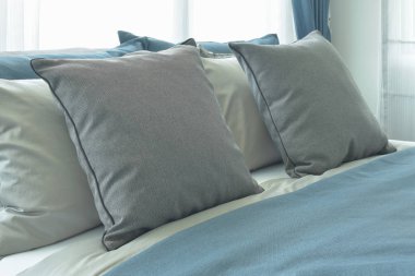 ayarlama yastık mavi renk stil yatak yatak 