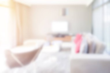 Görüntü arka plan modern oturma odası bulanıklık