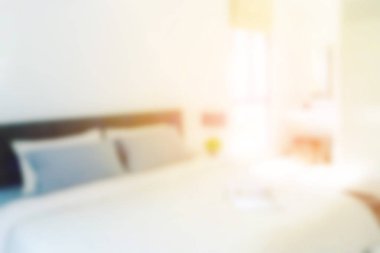 arka plan için sabah modern yatak odası iç soyut de-odak 