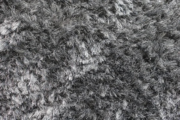 Fibra de alfombra de primer plano en blanco y negro — Foto de Stock