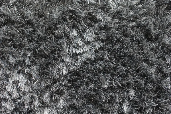 Fibra de alfombra de primer plano en blanco y negro — Foto de Stock