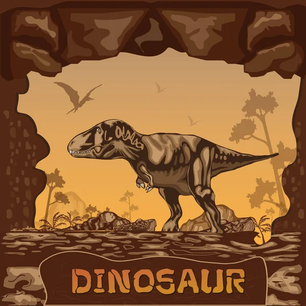 Illustration dinosaure Concept — Image vectorielle