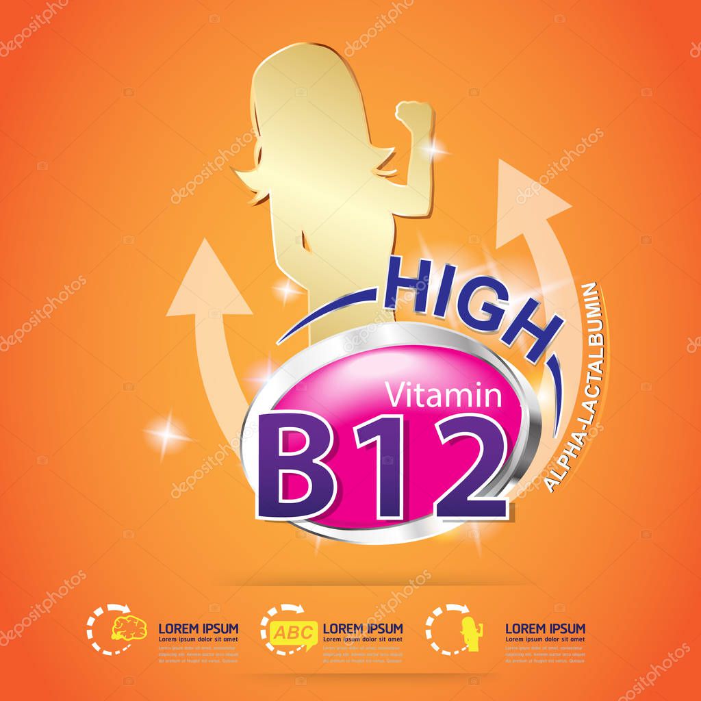 Kids Omega 3 and Vitamin Concept. vector illustration