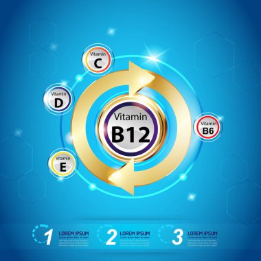 Vitaminler reklam arka plan